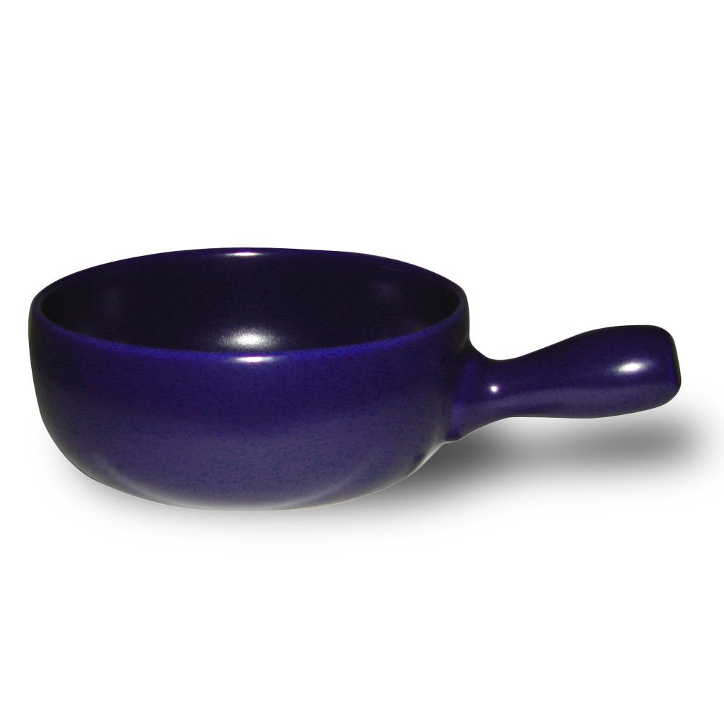 Fonduecaquelon - Violett blau - Rössler Porzellan 